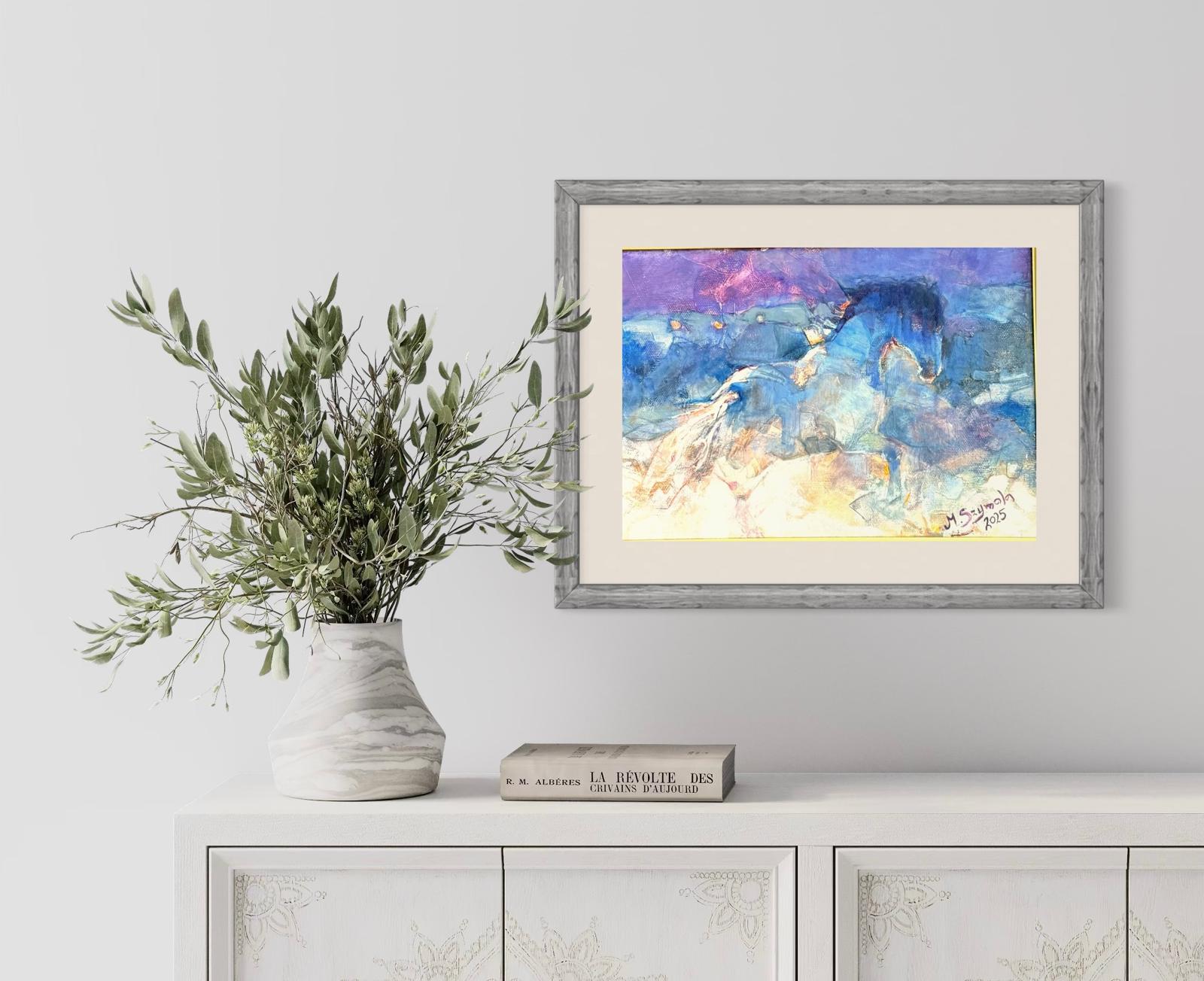 Obraz konie w galopie salon